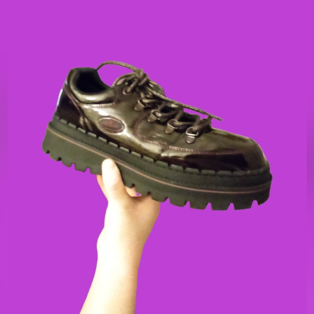 90s vintage burgundy platform sketchers - Picture 5 of 5
